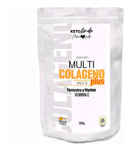 Multi Colágeno Terrestre Marino 1 , 3 & Vitamina C 300 G
