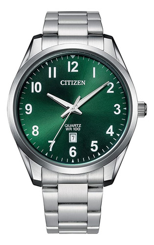 Reloj Citizen Hombre Clásico Bi1031-51x Dial Verde Quartz