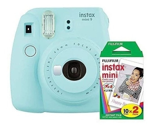 Cámara Instantánea Fujifilm Instax Mini 9 (azul Hielo) 