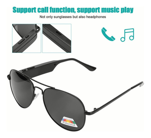 Gafas Inteligentes Inalámbricas 5.0 Llamadas Bluetooth Músic