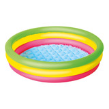 Piscina Inflável 62l 3 Anéis Coloridos 1,00 X 25cm Bel