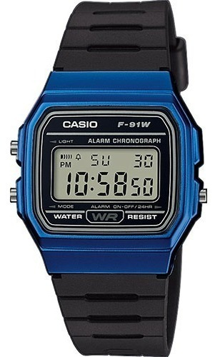 Reloj Casio Vintage F-91wm-2 Wr Agente Oficial Caba 