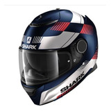 Capacete Shark Spartan 1.2 Strad Mat Bwr 58/m Azul Branco