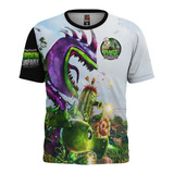 Playera Niños  Plantas Vs Zombies Tema Gamer Moda Full Print