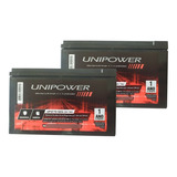 Kit 2 Baterias Seladas Unipower Up12seg 12v 7 Amperes