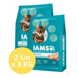 Iams Light Gato Adulto Sabor Pollo X 3 kg X 2 Unidades