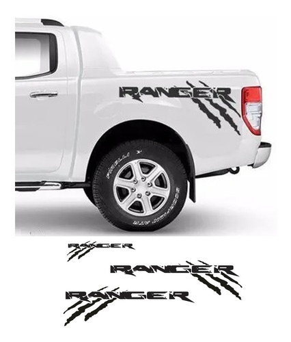 Sticker Ford Ranger Garras Para Costado De Batea