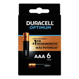 Duracell - Pilas Aaa Optimum Super Alcalinas, Baterías Extra