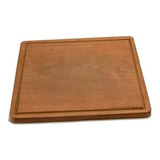 Plato / Tabla De Madera Algarrobo Asado Camping 25 X 25 Cm