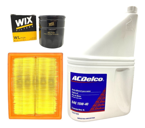 Kit Cambio De Aceite Acdelco Y Filtros Corsa Agile Classic