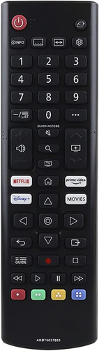 Control Remoto Compatible Con LG Akb76037603 Netflix Disney+