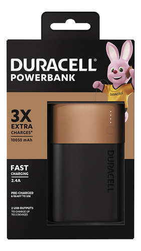 Power Banks Duracell Pb3 10050 Mah Color Negro