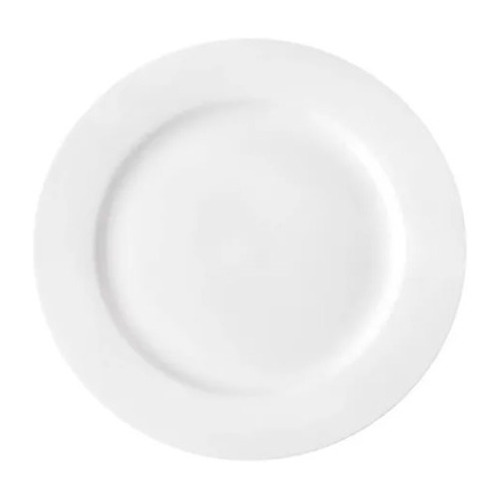 Platos Blancos Redondos De Cerámica 18 Cm 6 Unidades