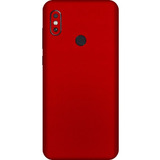 Skin Adesivo Xiaomi Redmi Note 6 Pro  Vermelho Fosco