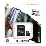 Tarjeta De Memoria Kingston Micro Sd Clase 10 Ultra De 64 Gb