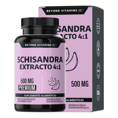Beyond Vitamins | Schisandra Extracto 4:1 500mg Potenciado Con Calcio - Cápsulas Vcaps Veganas - Vitaminas Mujer \u002F Hombre - 60 Cápsulas | MercadoLibre