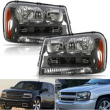 Pair Headlight Lh Rh Replacement Fit For 2002-2009 Chevy Aad