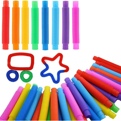 40pzs Pop Tubes Juguetes Tubo Fidget Antiestres Colores Moda | Meses sin interés