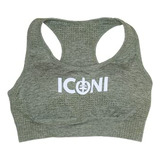 Tops - Iconi Women's Seamless High-waisted Sports Bra, Olive