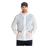 Campera Hombre Saucony Rompeviento Elevate Packaway White