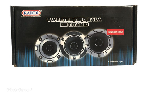 Tweeter Bala De Titanio 4  150 Watts Max Power Radox 066-846