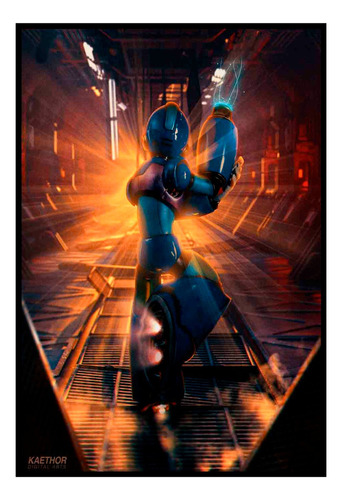 Cuadro Premium Poster 33x48cm Megaman