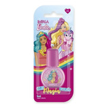 Esmalte Infantil Barbie Glitter Cremoso Impala 6ml Manicure Cor Brilho Encantado