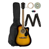 Fender Fa-125ce - Conjunto De Guitarra Electroacústica, Ra.