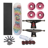 Skate Profissional  Neon White  Upskateboard Rodas Mentex