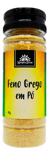 Feno Grego Em Pó 100 % Natural Kampo De Ervas Frasco Com 80g