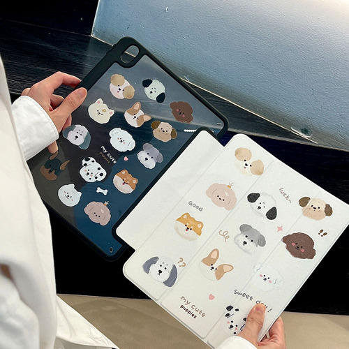 Funda Blanda Con Diseño Perro Dibujos Animados For iPad Pro