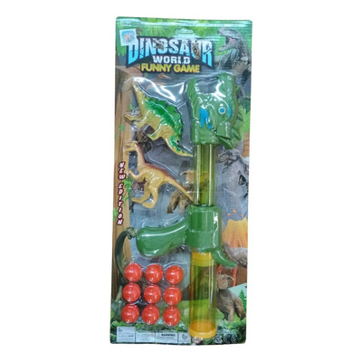 Pistola De Juguete Dinosaurio Lanza Pelotas 51 Cm Color Multicolor | MercadoLibre