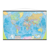 Mapamundi Mural Del Mundo Mapa Mundial Con Barilla Cartulina