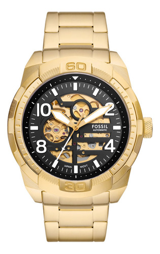 Relógio Fossil Masculino Bronson Dourado - Me3257/1di