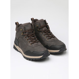 Botin Pu Acordonado Sport  Marrón Oscuro Jarman