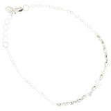 Pulsera Arroz 3 Con Cubic Cadena Plata 925