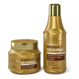 Kit Banho De Verniz Shampoo 300ml +máscara 250g Forever Liss