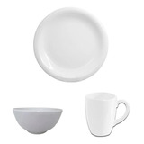 Set Cocina 18 Vajilla Ceramica  6 Platos  6 Bowls  6 Tazas  