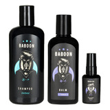 Kit Produtos Para Barba Shampoo + Óleo + Balm Barba Baboon