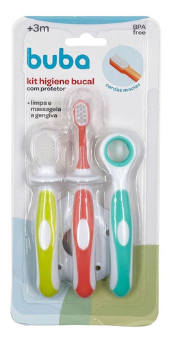 Kit Higiene Bucal Massageador Gengiva Escova De Dente Bebe