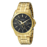 Reloj Citizen Cuarzo Acero Inoxidable Dorado Hombre Elegante