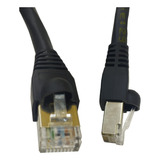 Cabo Rede Blindado Stp Cca Cat6 03mts Preto - Montado