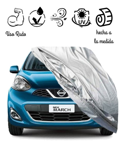 Cubierta / Lona / Cubre Auto Nissan March, Con Broche 2015