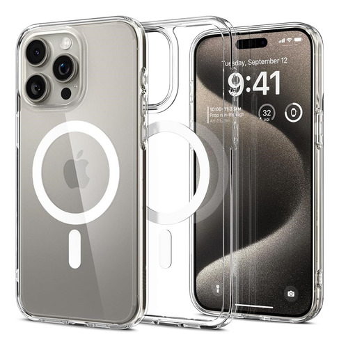 Funda Magnética Y Transparente Para iPhone 15 Pro Max