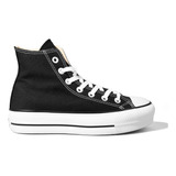 Zapatillas Converse Chuck Taylor  Platform Negro Mujer