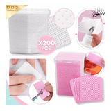 Wipes X200 Pcs Removedor Pegamento Pestañas Y Uñas Manicuria