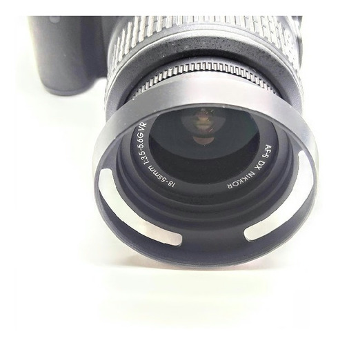 Parasol Metalico  58mm 18-55 E 50mm Cameras E Filmadoras ;.