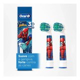 Refil Para Escova De Dente Elétrica Oral B Spiderman 2 U