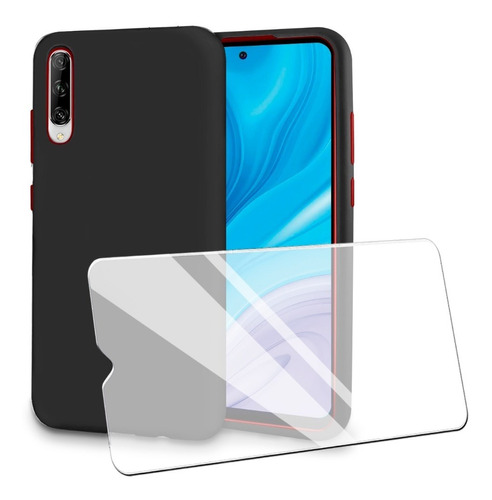 Kit Mica Cristal + Funda Huawei Ultra Rígida Tres Piezas