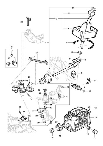 Palanca Cambios Chevrolet Aveo Corsa Chevy Optra Cielo Lanos Foto 3